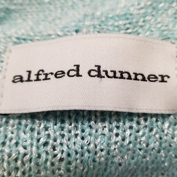 Alfred Dunner Sequined Cardigan Women's Blue Ombre 3/4 Sleeves Size Small - Picture 5 of 8